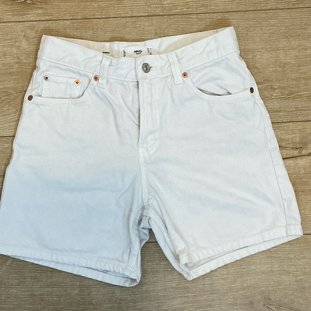 Mango White Jean Shorts - Picture 3 of 5